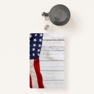 Vintage American Flag Badge