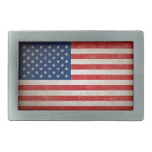 Vintage American Flag Belt Buckle