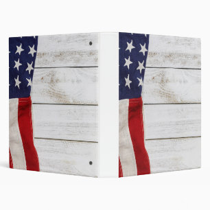Vintage American Flag Binder