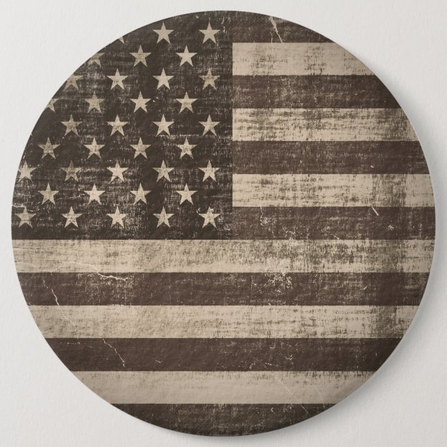 Vintage American Flag Button (Front)