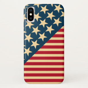 Vintage American Flag iPhone X Case