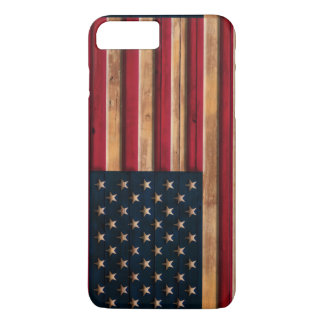 Vintage American Flag Distressed Wood Look Case-Mate iPhone Case