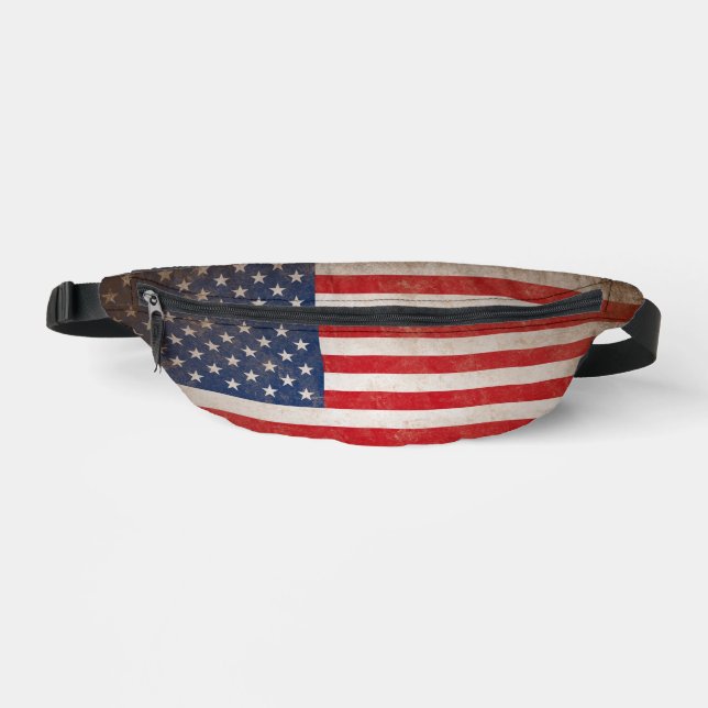 Vintage American Flag Fanny Pack (Front)