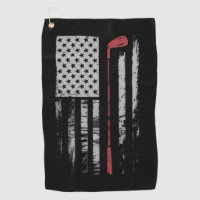 Vintage American Flag Golf Club Gift Golfer