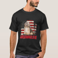 Vintage American Flag Havanese Dog Lover