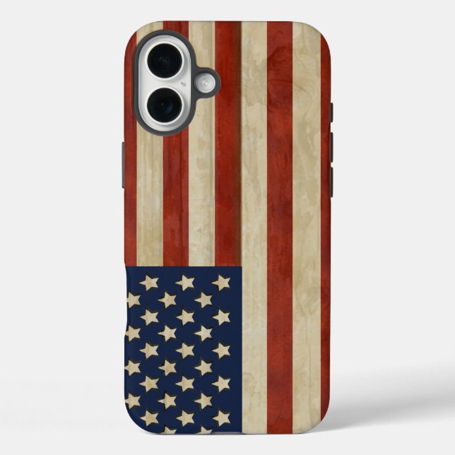 Vintage American Flag iPhone Case-Mate iPhone Case (Back)