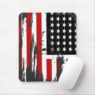 Vintage American Flag Mouse Pad
