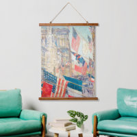 Vintage American Flag NYC 5th Ave Patriotic Art