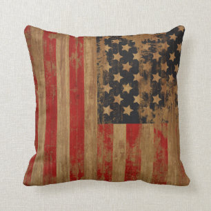 Vintage American Flag Pillows