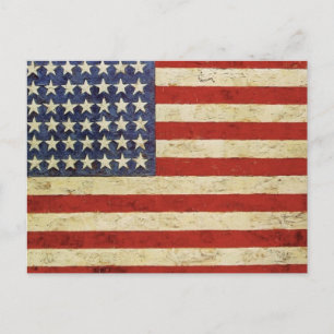 Vintage American Flag Postcard
