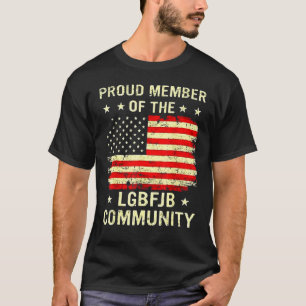 Vintage American Flag Proud Member Of The Lgbfjb C T-Shirt