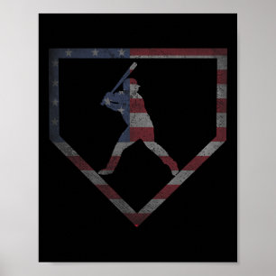 Vintage American Flag Sell Usa  Poster