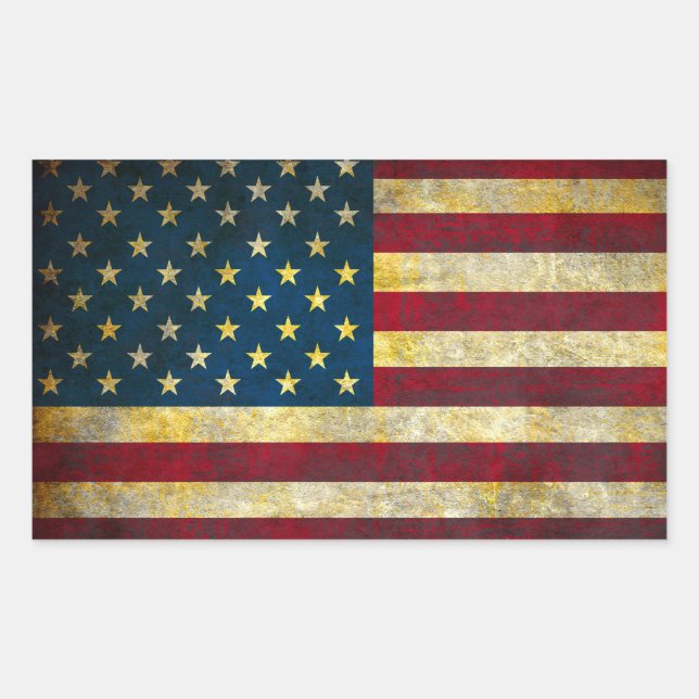 Vintage American Flag Sticker (Front)