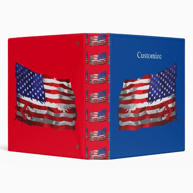 Vintage American Flag Thunder_Cove Binder (Background)