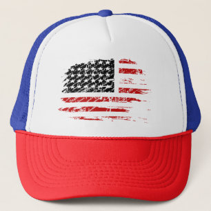 Vintage American Flag Trucker Hat