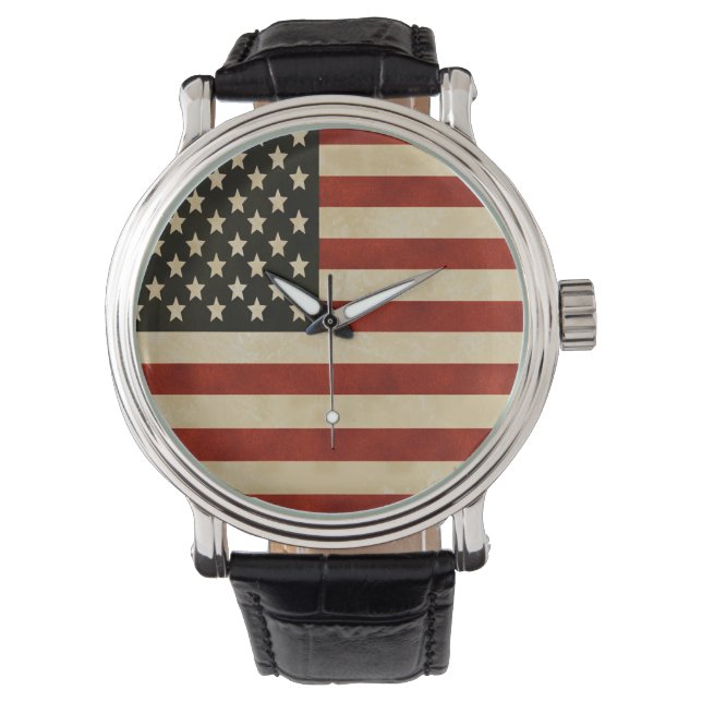 Vintage American Flag Watch (Front)