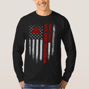 Vintage American Flag World S Okayest Welder Grand T-Shirt