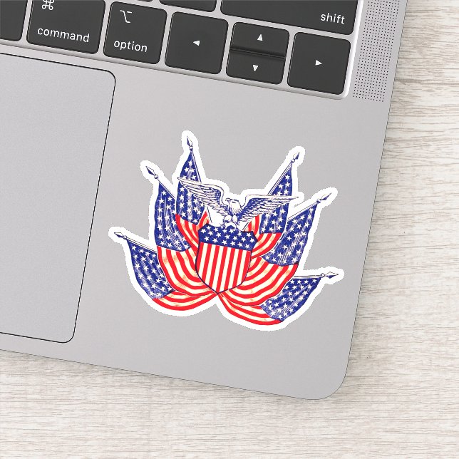 Vintage American Flags (Detail)