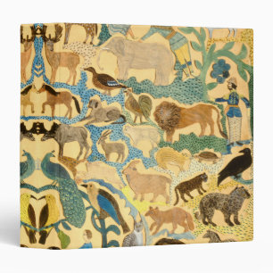 Vintage American Folk Art Animals Binder