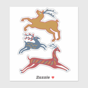 Vintage American Folk Art Deer Custom Colour