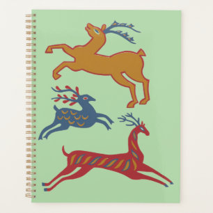 Vintage American Folk Art Deer Custom Colour Planner
