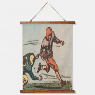 Vintage American Football Illustration Hanging Tapestry