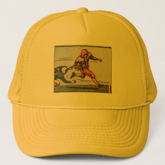 Vintage American Football Illustration Trucker Hat