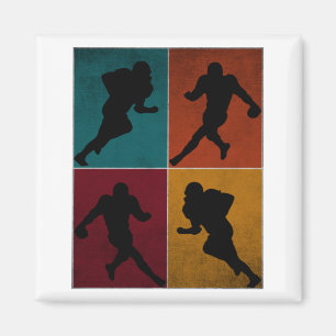 Vintage American Football Player Gift Magnet