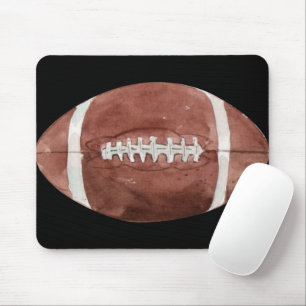 Vintage American Football Watercolor Art Mouse Pad