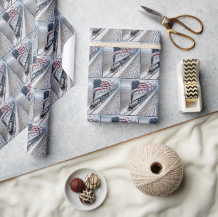 Vintage American Freedom Train Wrapping Paper
