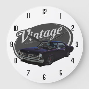 Vintage American GTO Muscle Large Clock