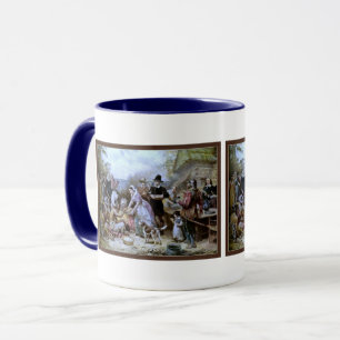 Vintage American Happy Thanksgiving Mug