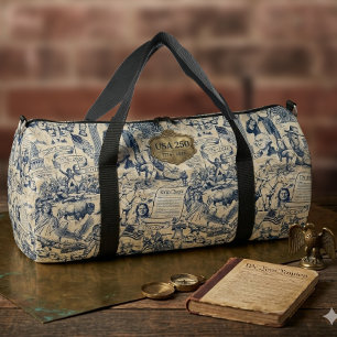Vintage American History Collage USA 250 ID1308 Duffle Bag