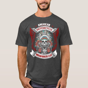 Vintage American Motorcycle Indian For Old Biker a T-Shirt