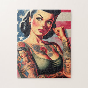 Vintage American Pin-up Jigsaw Puzzle