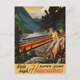 Vintage American Railway, USA - Postcard