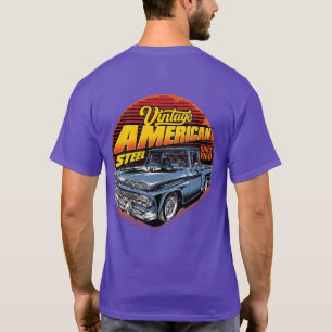 Vintage American Steel Classic Pickup Truck T-Shirt