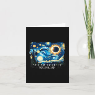 Vintage American Totality Starry Night Eclipse Sol Card