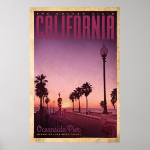 Vintage American Travel Poster - California