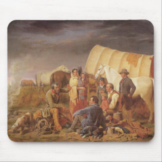 Vintage American West, Advice on Prairie by Ranney Mouse Pad