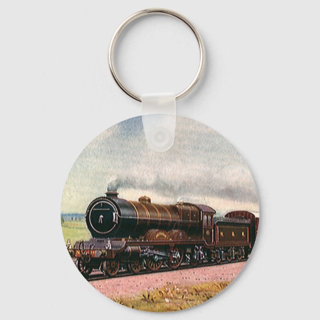 Vintage American West, Western Frontier Train Keychain (Front)