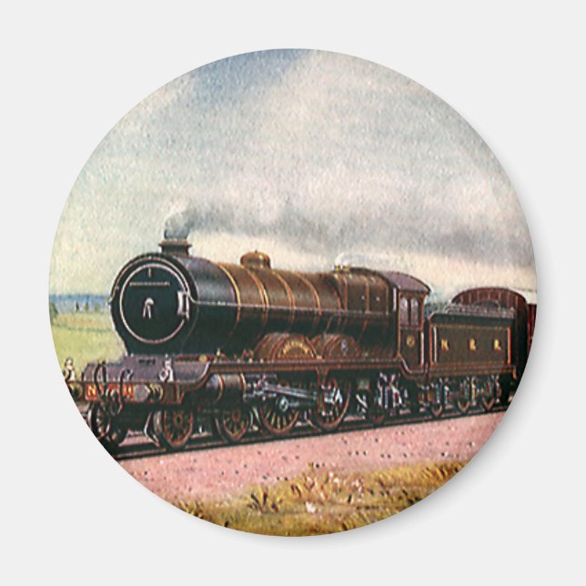 Vintage American West, Western Frontier Train Magnet (Front)