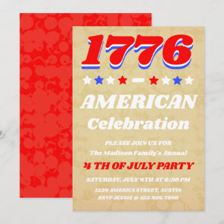 Vintage Americana | 1776 Celebration Invitation