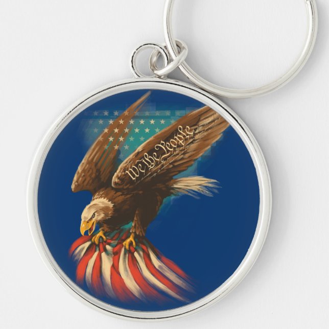 Vintage Americana Keychain (Front)