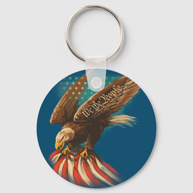 Vintage Americana Keychain (Front)
