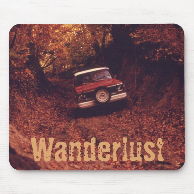 Vintage Americana Wanderlust Mouse Pad (Front)
