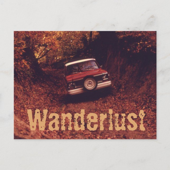 Vintage Americana Wanderlust Postcard (Front)