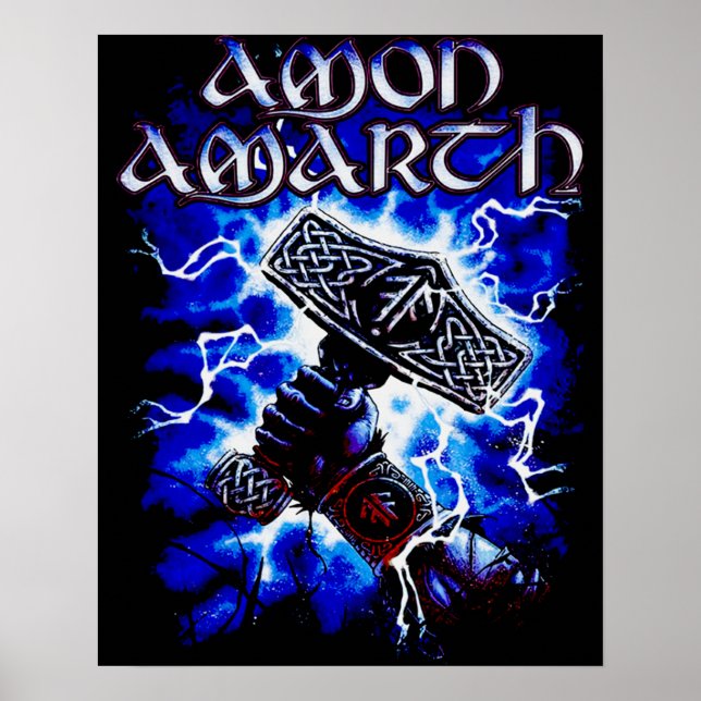 Vintage Amon Amarth Music Setup Official Poster (Front)