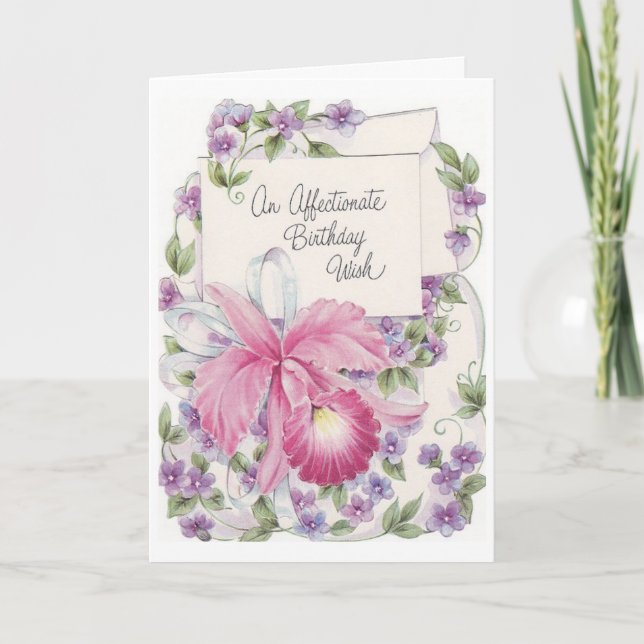 Vintage - An Affectionate Birthday Wish, Card (Front)