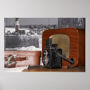 Vintage analog Camera-recorder Poster